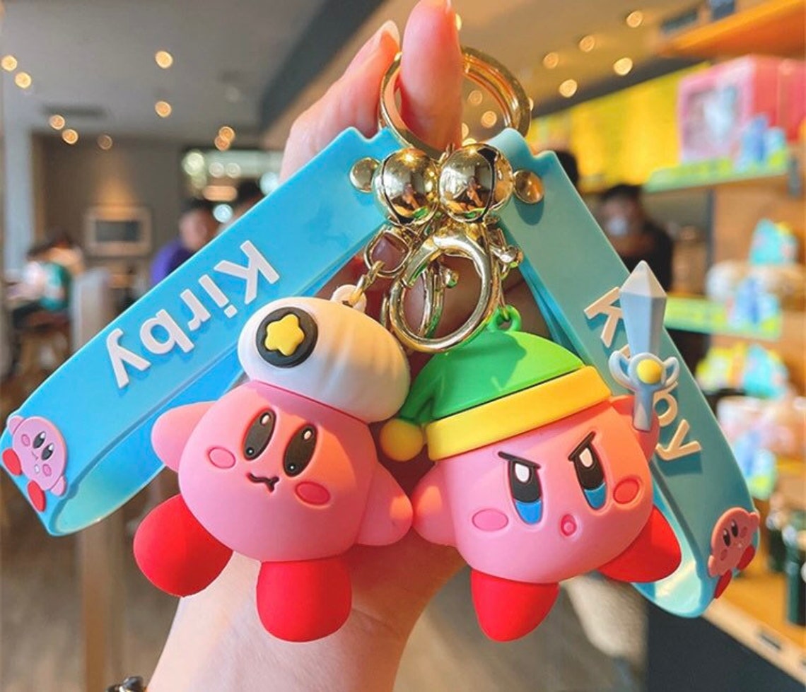 Kirby figurine keychain Etsy