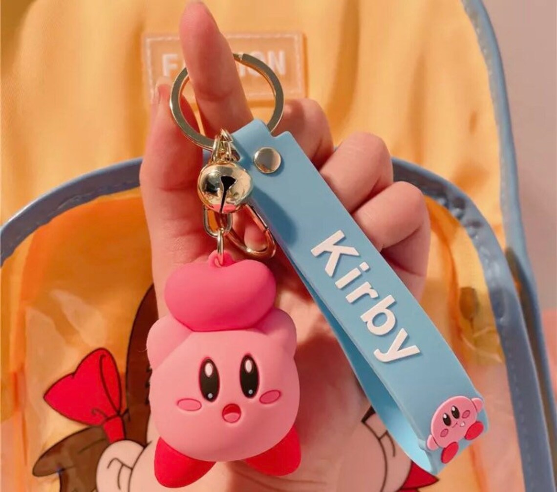 Kirby figurine keychain Etsy