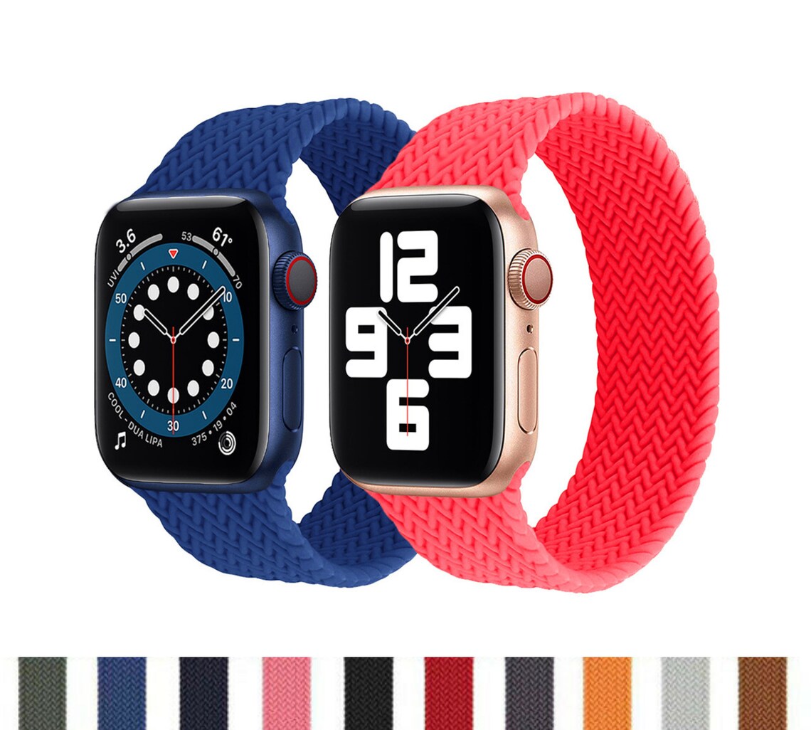 Silicone Solo Loop Band for Apple Watch 38mm 40mm & 42mm | Etsy