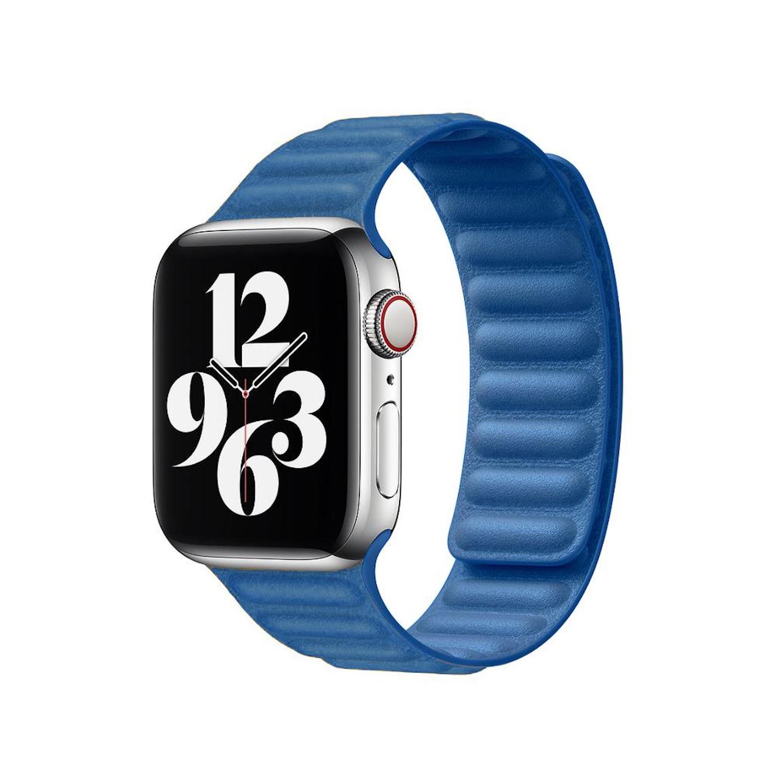 apple watch leather loop midnight blue