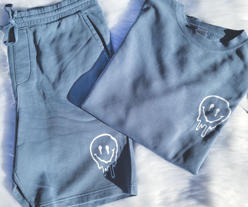 Sweatshirt and Shorts Set Gift for Him Mens Loungewear Etsy