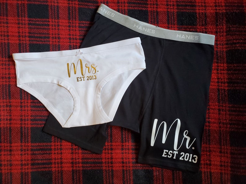 Matching Custom Underwear His and Hers Undies Gift for Him Etsy