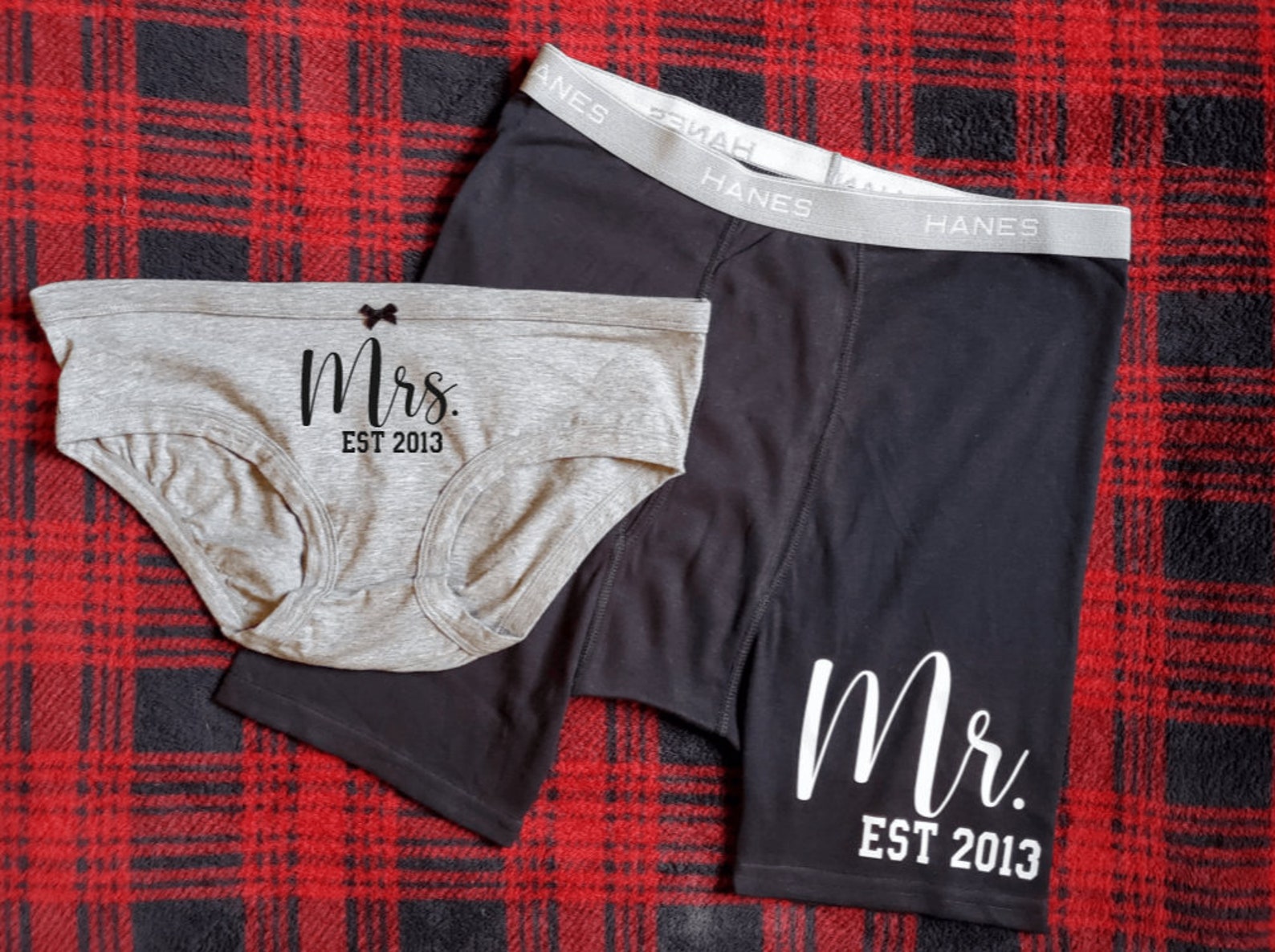 Matching Custom Underwear His and Hers Undies Gift for Him Etsy
