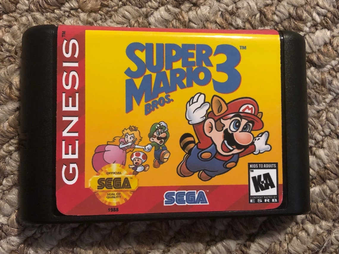 Super Mario Bros 3 Sega Genesis Video Game | Etsy