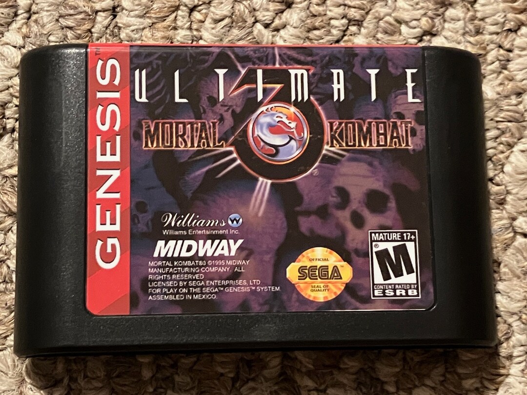 Ultimate Mortal Kombat 3 Sega Genesis Video Game - Etsy