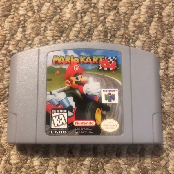 Mario Kart 64 Nintendo 64 N64 Video Game.