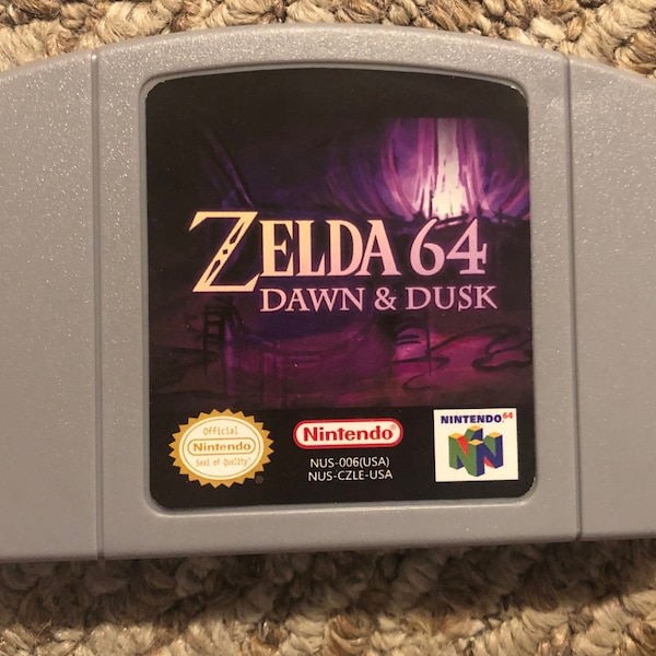 Zelda 64 Dawn & Dusk Nintendo 64 N64 Video Game. Expansion Pak Required.