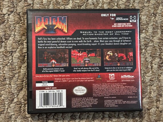 海外版 GBA DOOM Ⅱ ドゥーム 2 FPS 欧州版 ゲームボーイ
