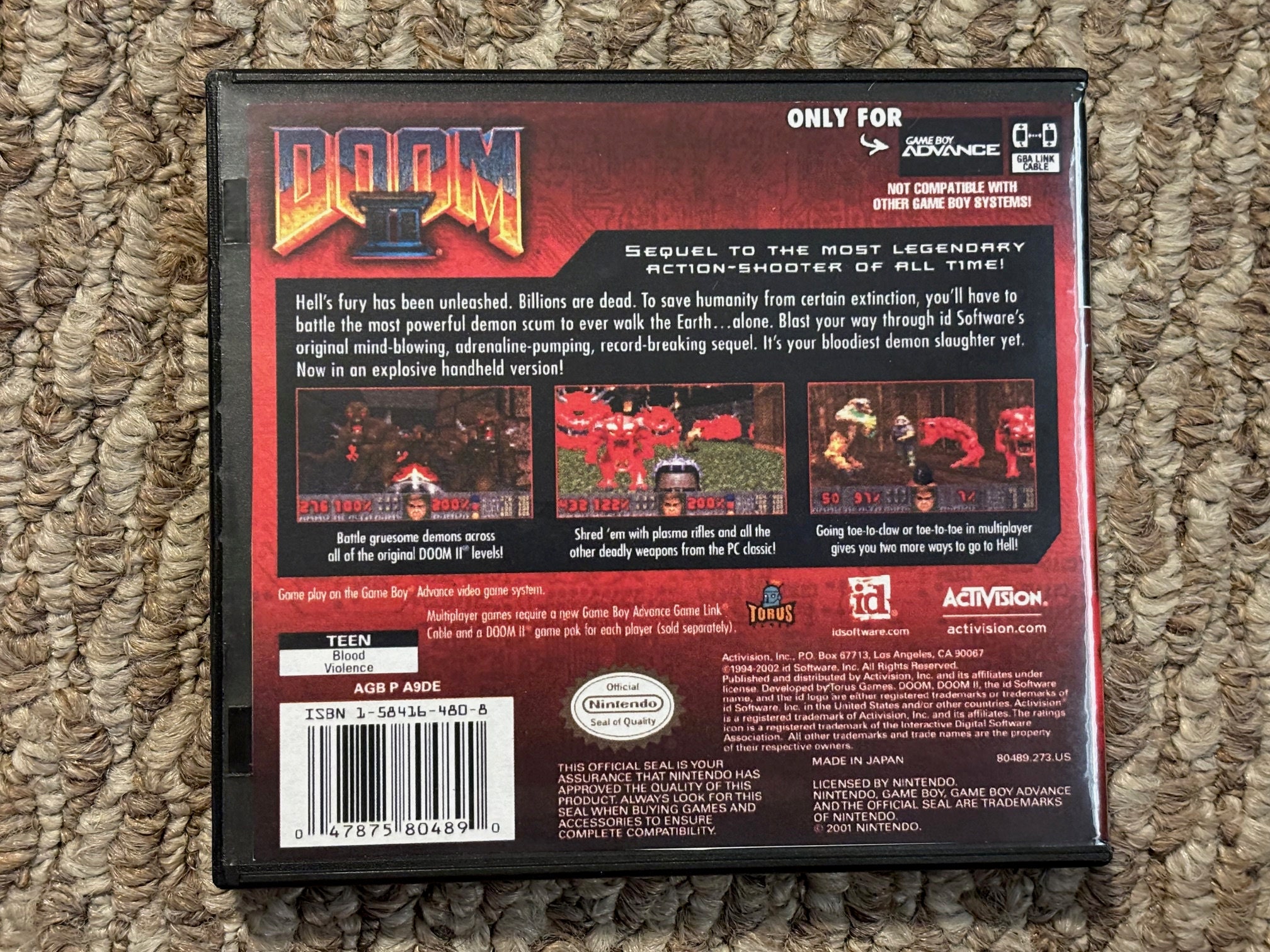海外版 GBA DOOM Ⅱ ドゥーム 2 FPS 欧州版 ゲームボーイ