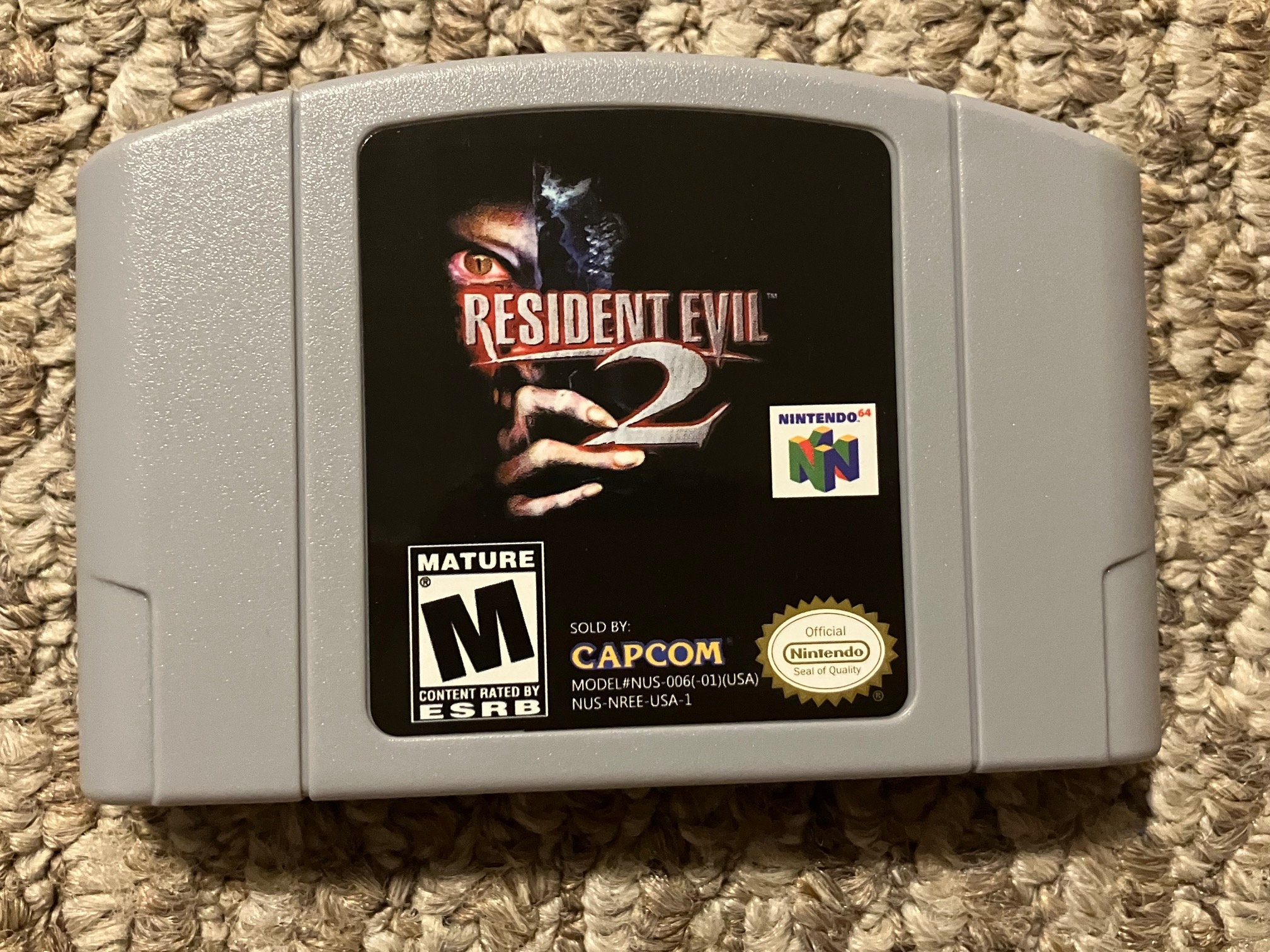 Resident Evil 2 Nintendo 64 N64 Video Game 