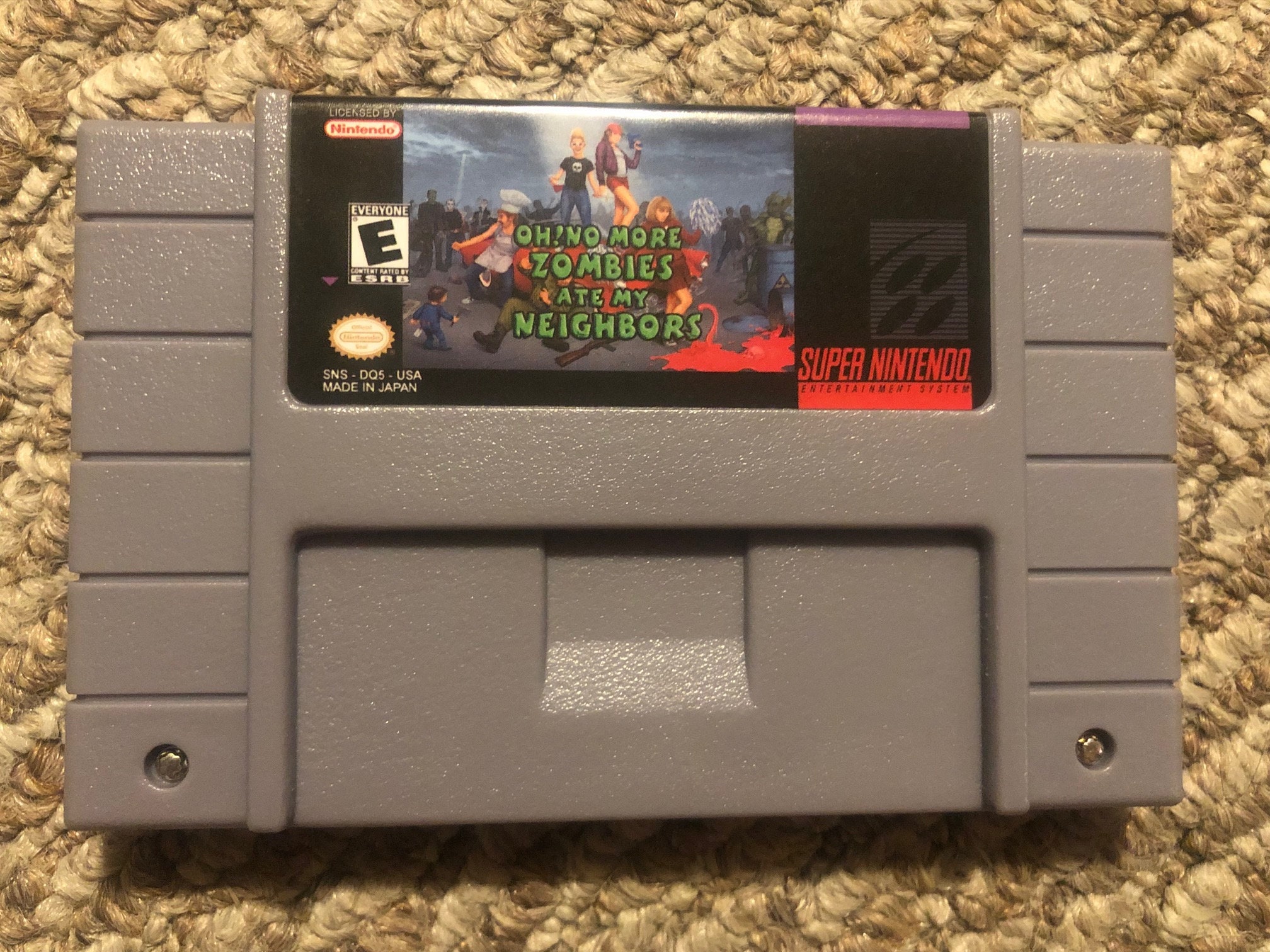 Oh No More Zombies My Neighbors Super Nintendo SNES Video - Etsy Finland