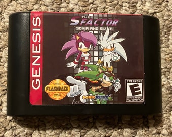 Sonic Chaos Quest Ultimate Repro Sega Genesis Game Cart