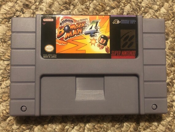 Super Bomberman 4 Super Nintendo SNES Video Game