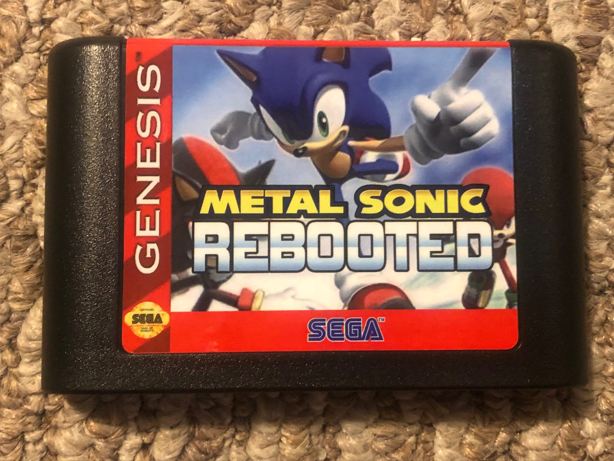 Metal Sonic Rebooted Sega Genesis Video Game 