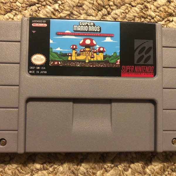 Super Mario World Invaders of the Mushroom Kingdom Super Nintendo SNES Video Game