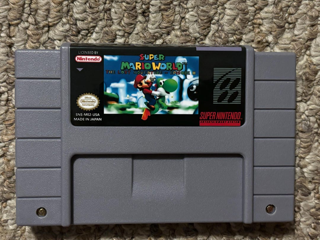 Super Mario World the Lost Adventure Episode III 3 Super Nintendo SNES Video Game Etsy