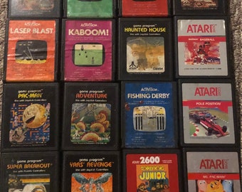 Atari 2600 Video Games: Berzerk, Enduro, Freeway, Pole Position, Ms Pacman, Yars Revenge, Kaboom, Adventure, Haunted House, Donkey Kong Jr