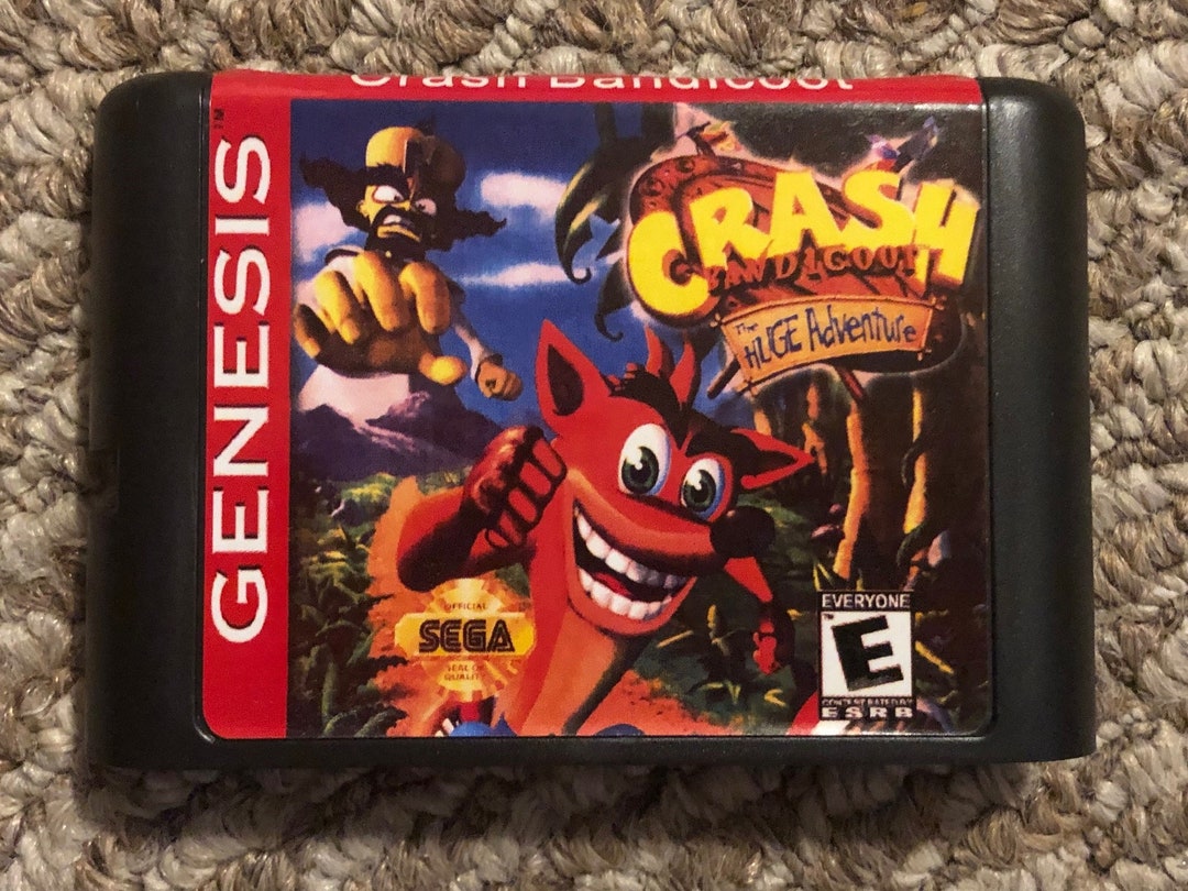 Crash Bandicoot Sega Genesis Video Game 