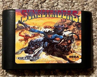 Sunset Riders Sega Genesis Video Game