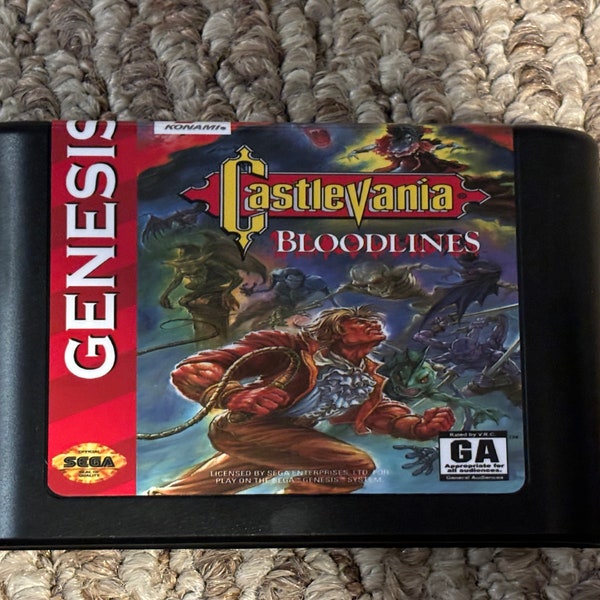 Castlevania Bloodlines Sega Genesis Video Game