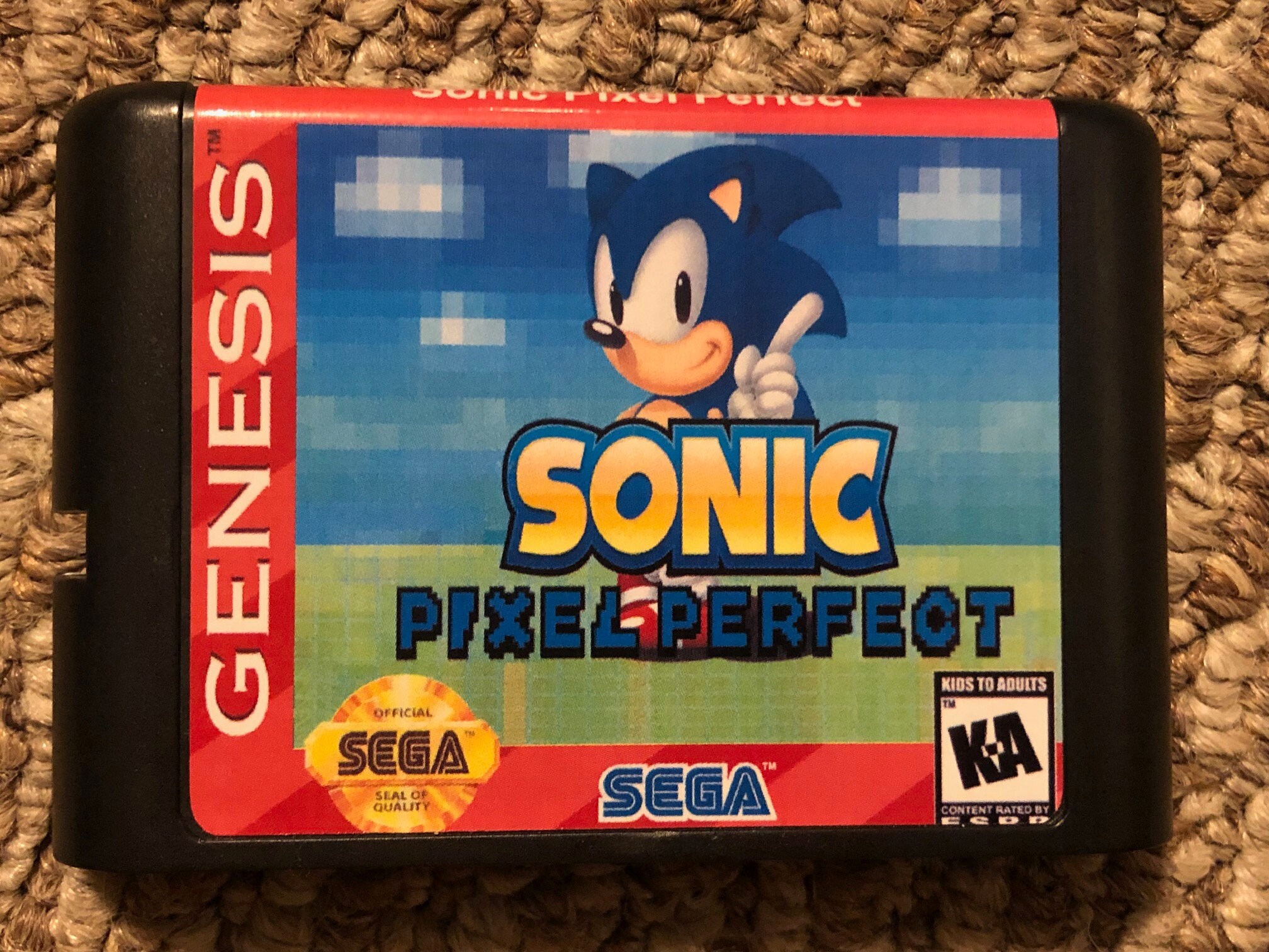 Sonic Pixel Perfect Sega Genesis Video Game - Etsy