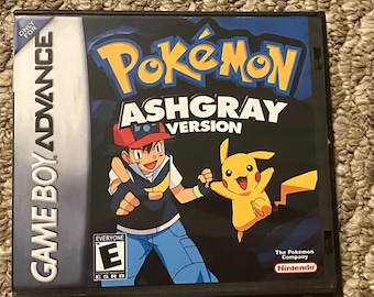 Pokemon Ash Gray Nintendo Game Boy Advance GBA Video Game. Ashgray