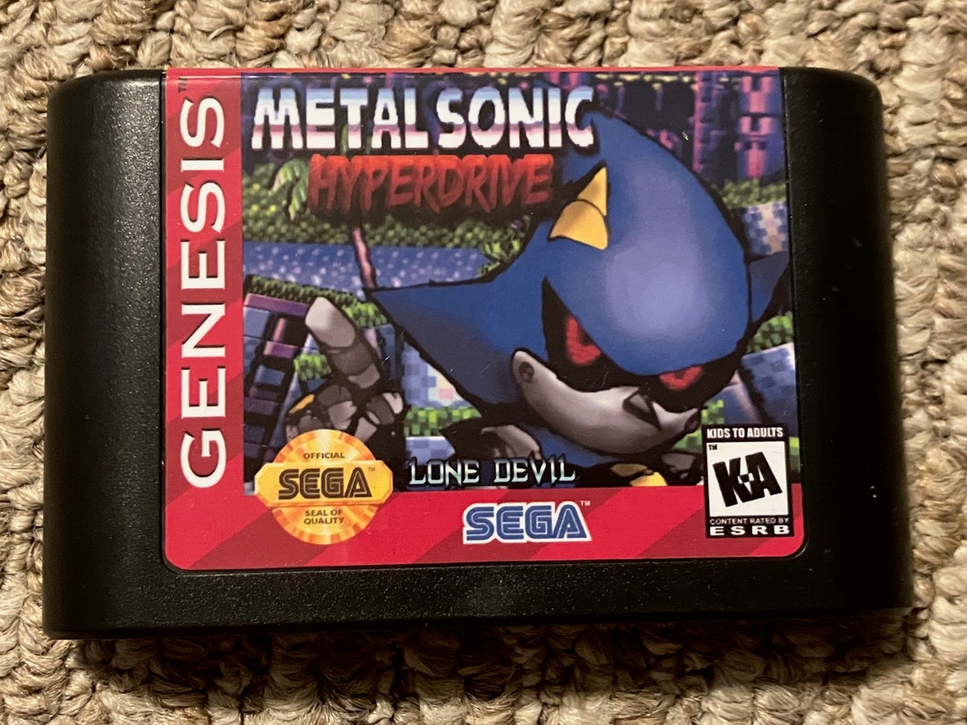 Metal Sonic Hyperdrive Lone Devil Sega Genesis Video Game 