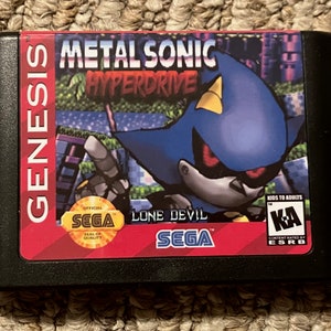 Metal Sonic Hyperdrive Lone Devil Sega Genesis Video Game 