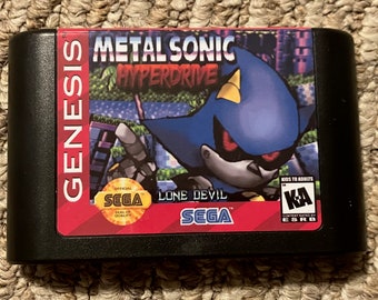 Metal Sonic Hyperdrive Lone Devil Sega Genesis Video Game
