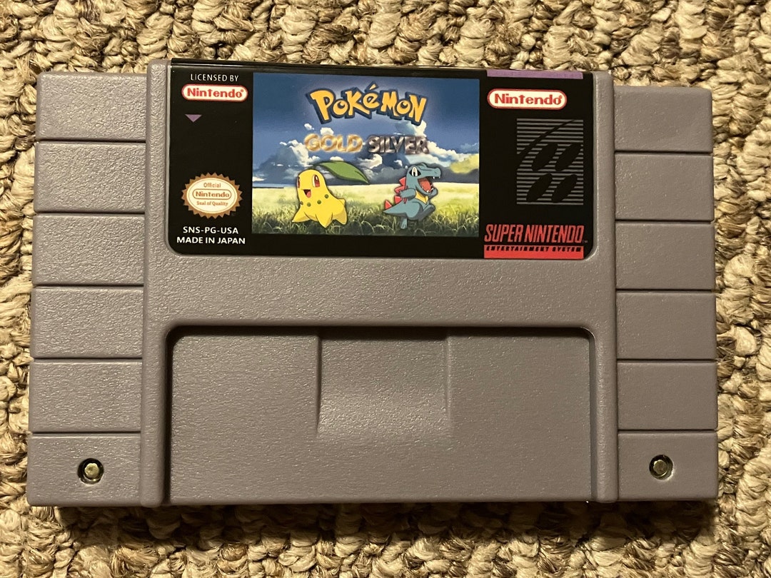 I made my own working tradable copies of Pokemon Yellow, Red, Blue, Gold  and Silver for the Super Nintendo : r/snes