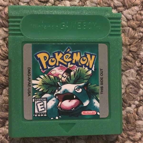 Jeu vidéo couleur Nintendo Game Boy Pokemon vert