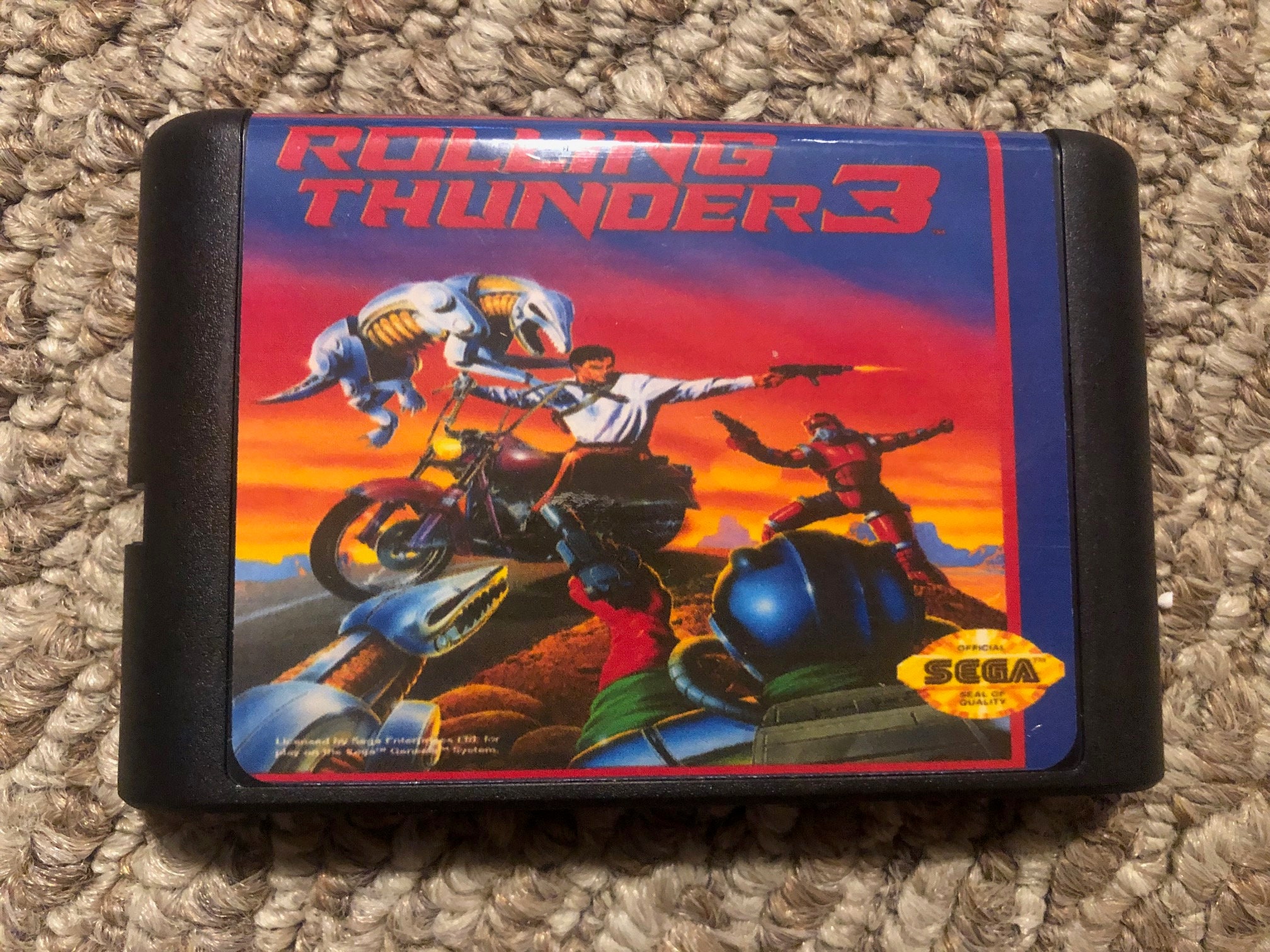 Rolling Thunder 3 Sega Genesis Videospiel Etsy