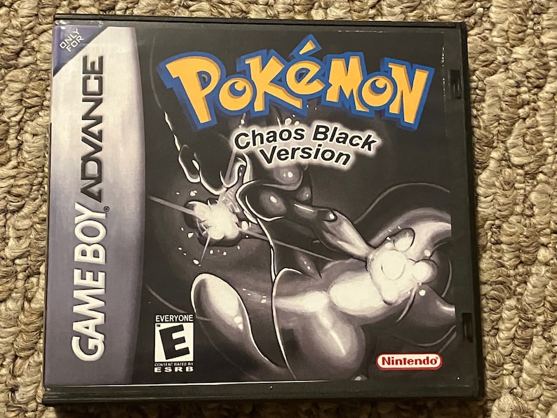 Pokemon Chaos Black Nintendo Game Boy Advance GBA Video Game image 1