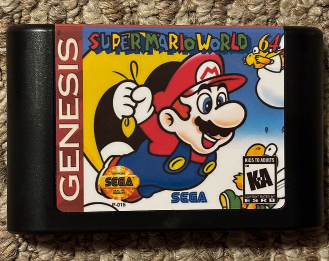 Super Mario World 64 Sega Genesis Video Game - Etsy