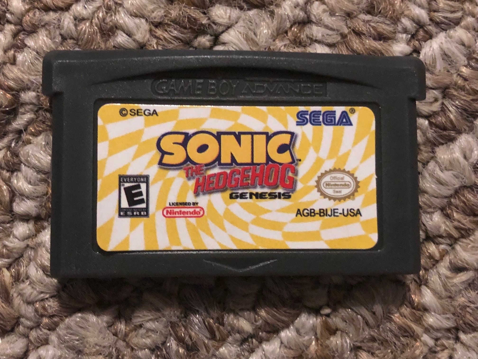 Sonic the Hedgehog Nintendo Game Boy Advance GBA Video Game 