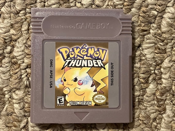 Advarsel lastbil lidenskab Pokemon Thunder Yellow Nintendo Game Boy Color Video Game - Etsy