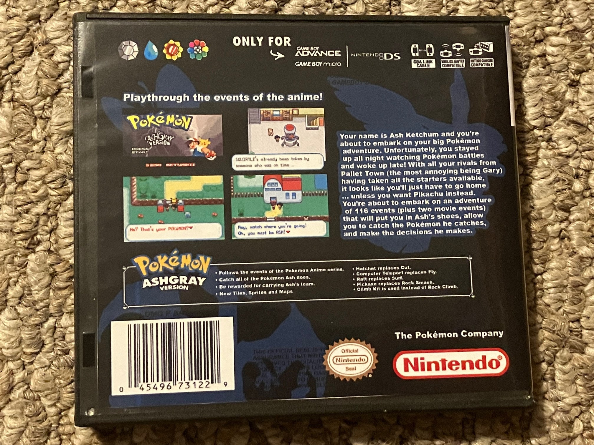 ポケモン - 中古 海外版 GBAソフト ポケットモンスター アッシュ