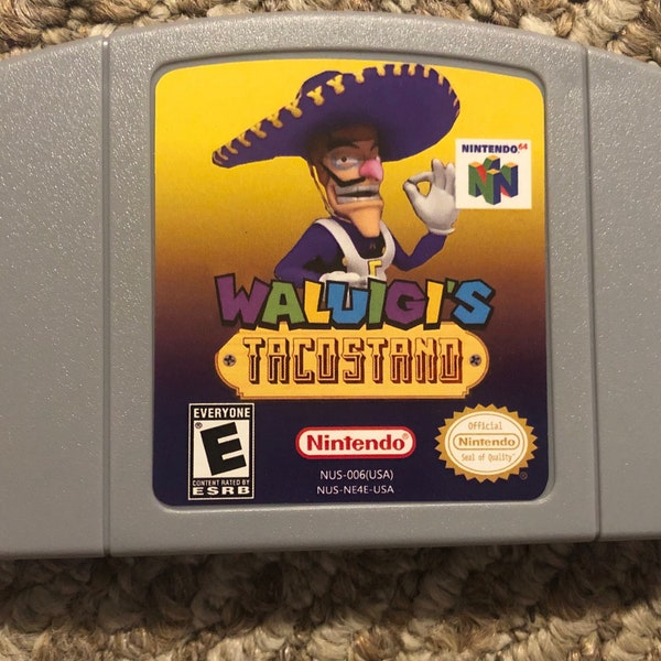 Wailuigi's Taco Stand Nintendo 64 N64 Video Game. Expansion Pak Required.