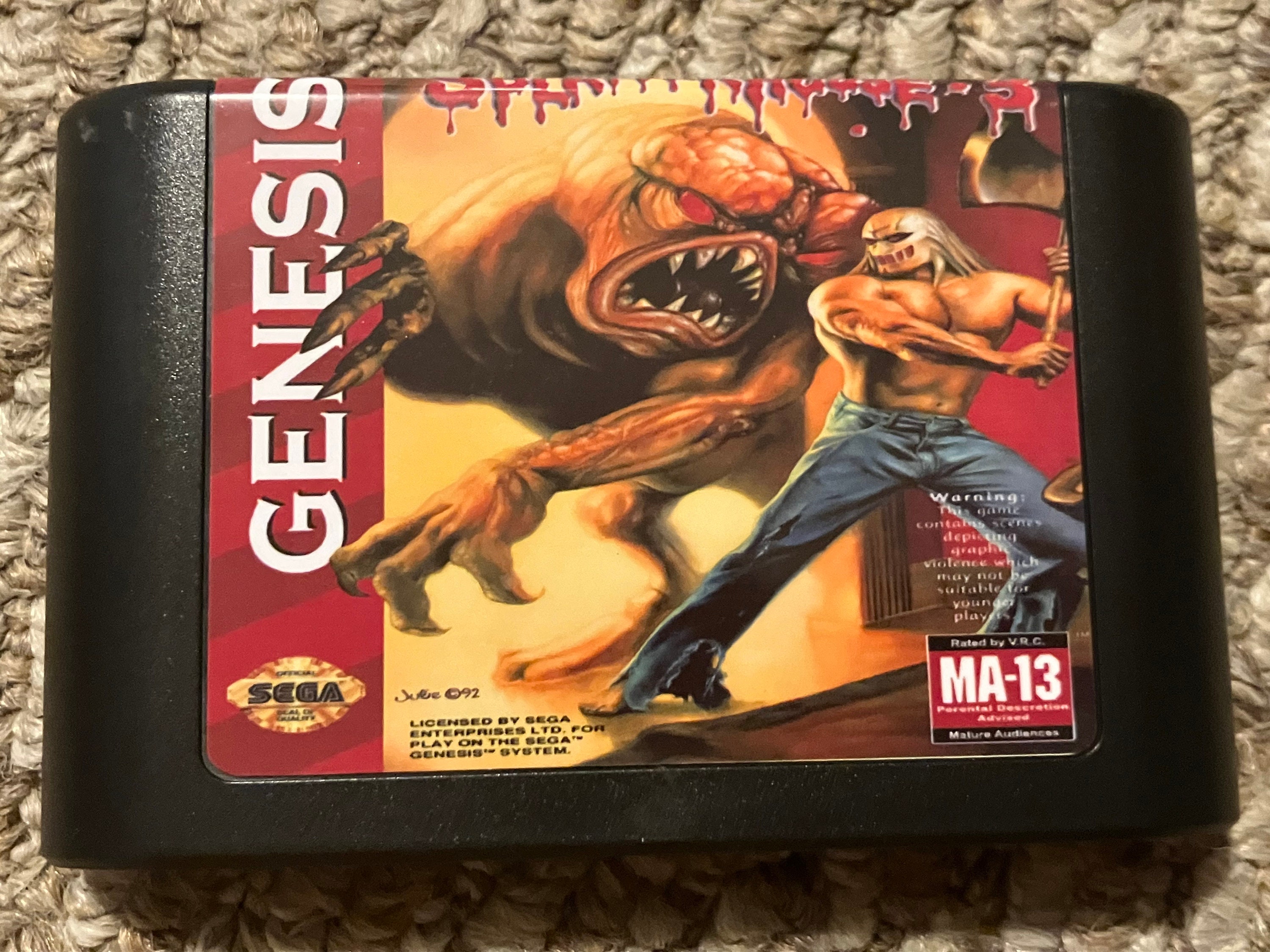 Splatterhouse 3 Sega Genesis Video Game - Etsy