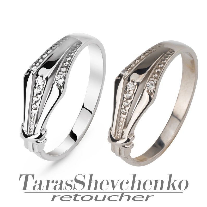 Silver Rings Retouch Image Tutorial Video on Retouching the Metal Surface of a Silver Ring ...