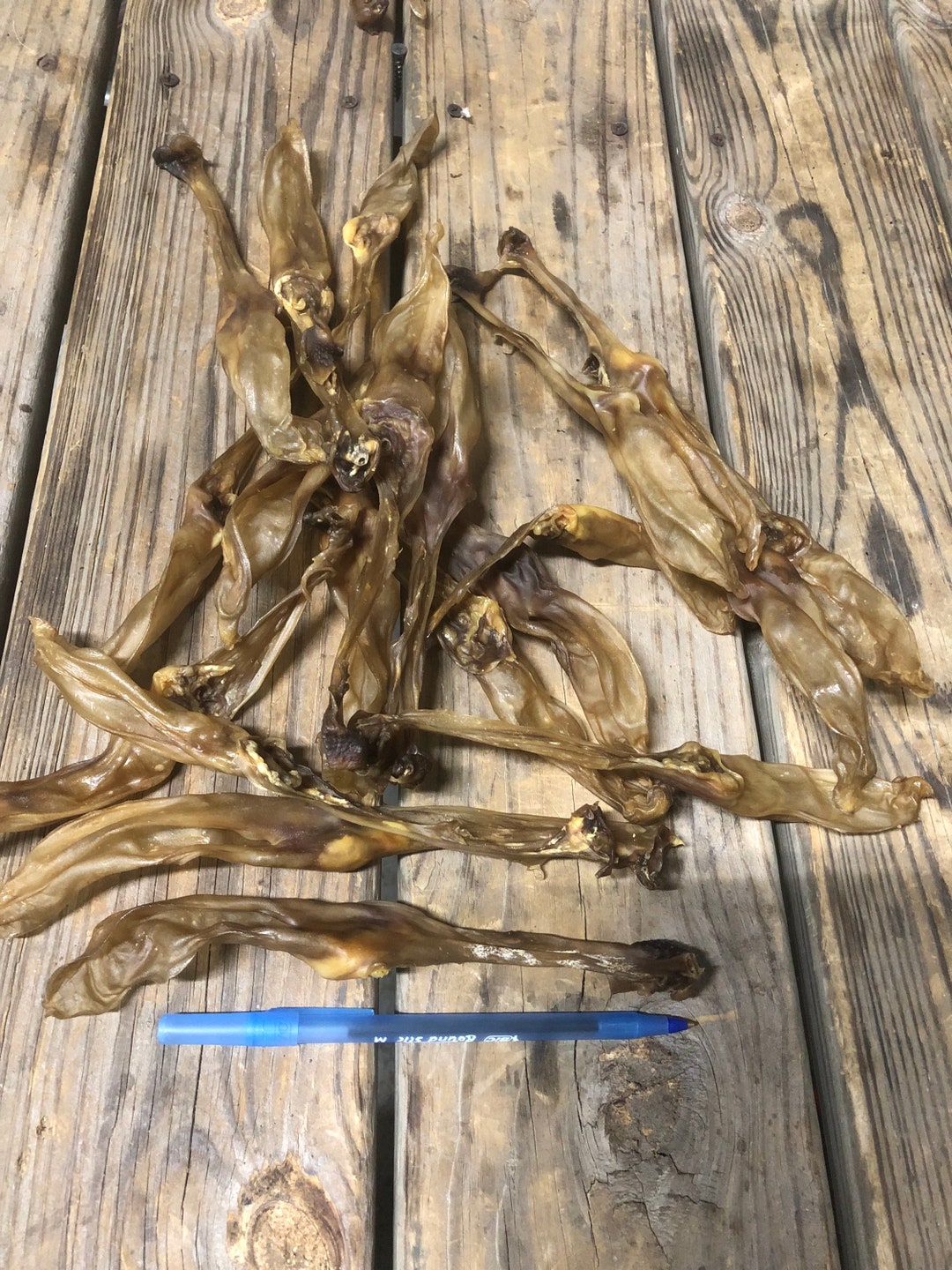 Rabbit Ears Hairless, Dehydrated 10 Pack, NO HAIR Treats Chews Bone Ear