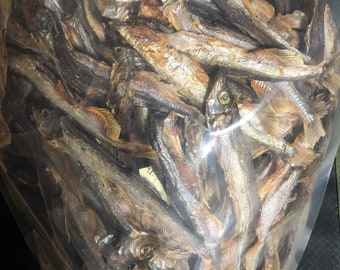 Capelin Fish Atlantic Large 10 Oz Bag Dehydrated All-Natural Pet Candy Treat