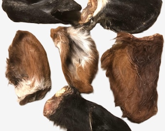 Beef Cow Ear - Hair on Dehydrated Natural Dog Treat