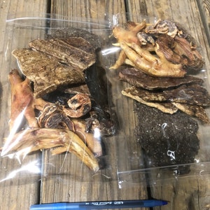 Variety Treat Pack Assorted Treats - Dehydrated All-Natural Pet Candy - Hair On or No Hair