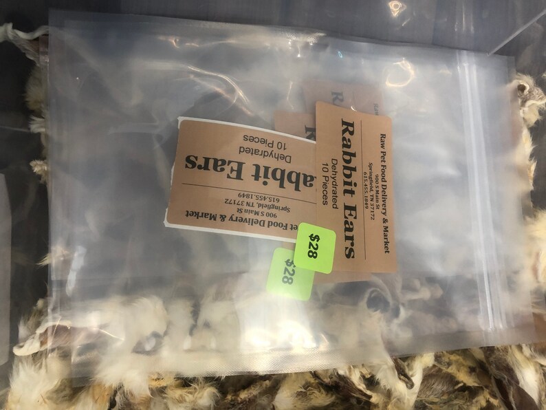 Rabbit Feet, Dehydrated 5 Pack, Hair on Treats Chews Bone Ear - Etsy