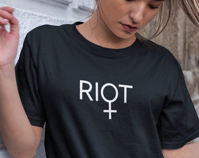 Featured listing image: Riot Grrrl, Feminism, Girl Power, Feminist Shirt, Unisex T-Shirt