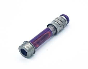 Custom Acrylic Fly Rod Reel Seat Insert – Amethyst Ember | Handcrafted Rod Building Component