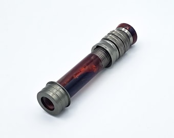 Custom Acrylic Fly Rod Reel Seat Insert - MIdnight Root Beer | Handcrafted Rod Building Component