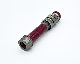 Inserto de acrílico personalizado para portacarretes de caña de pesca con mosca – Terciopelo rojo / Componente artesanal para la construcción de cañas