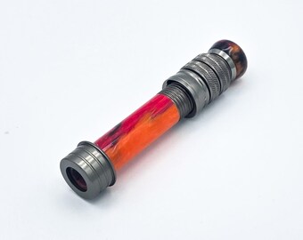 Custom Acrylic Fly Rod Reel Seat Insert - Sunset | Handcrafted Rod Building Component